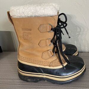 SOREL Caribou Waterproof Lace-up Winter Snow Boots Youth/Big Kid Sz 2
